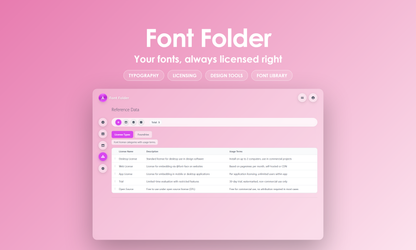 Font Folder - Manage