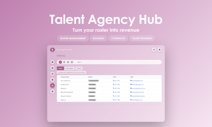 Talent Agency Hub - Manage