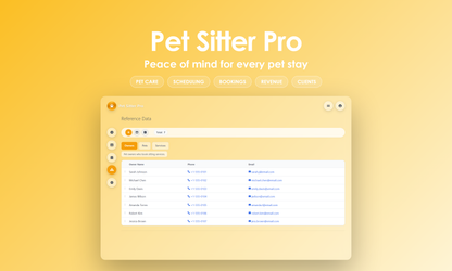 Pet Sitter Pro - Manage