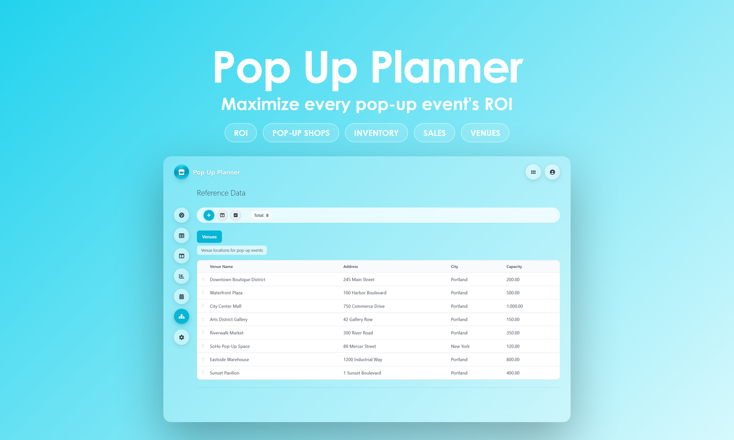 Pop Up Planner - Manage
