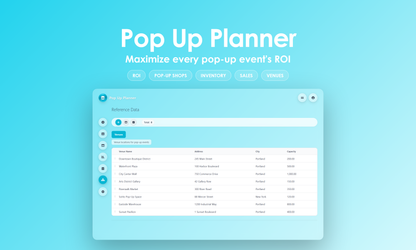 Pop Up Planner - Manage