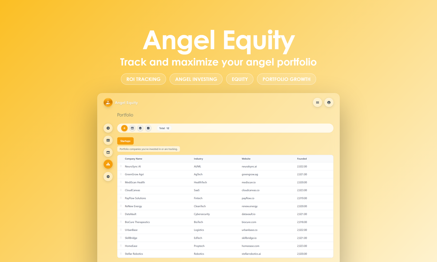 Angel Equity - Manage