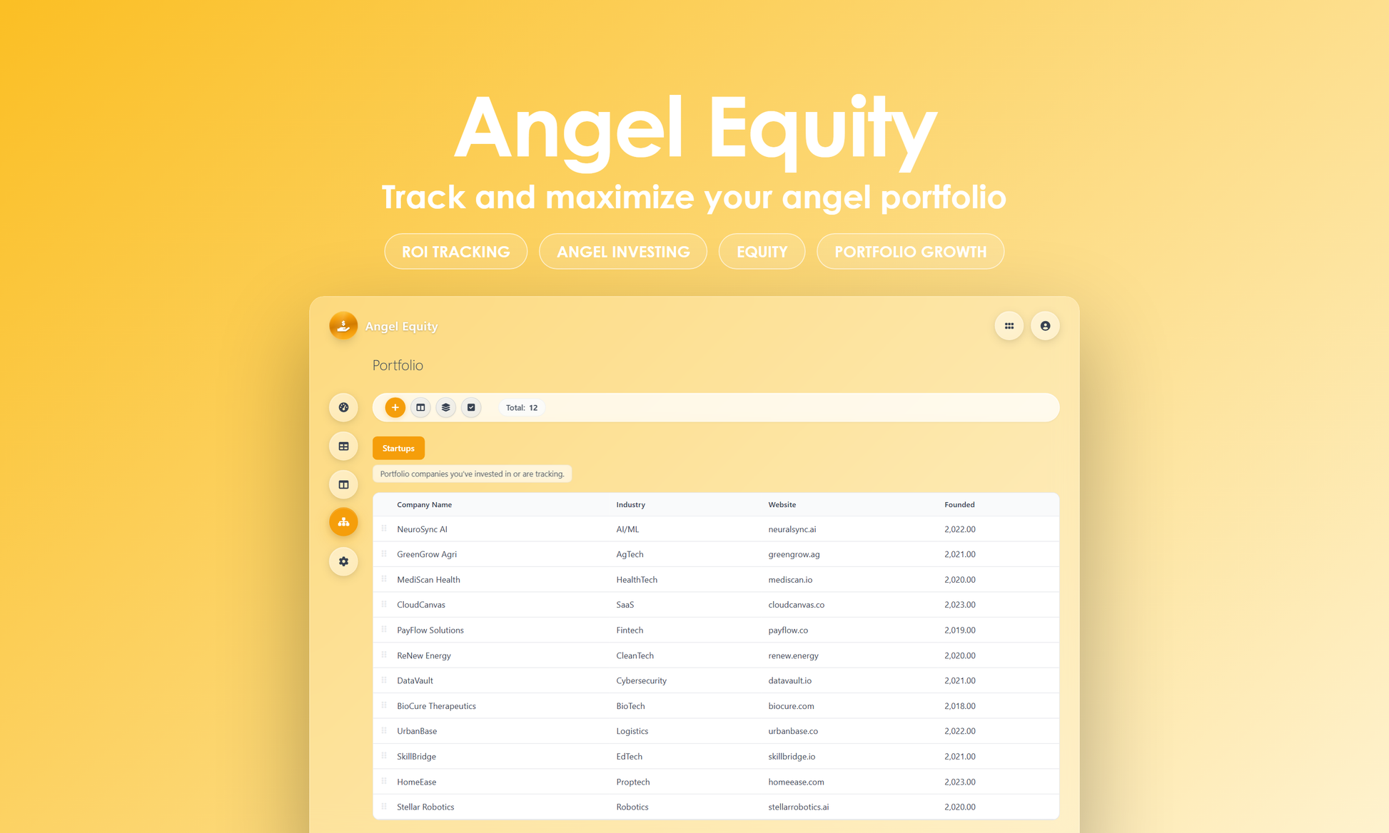 Angel Equity - Manage