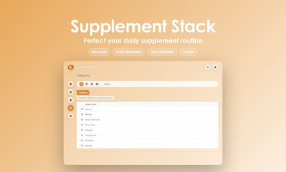 Supplement Stack - Manage
