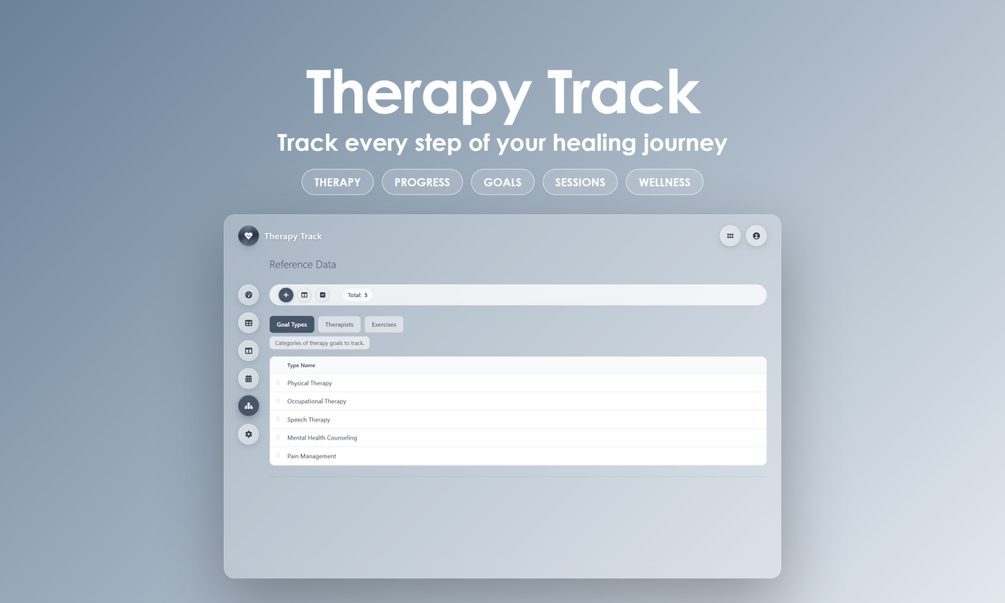 Therapy Track - Manage