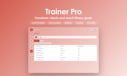 Trainer Pro - Manage