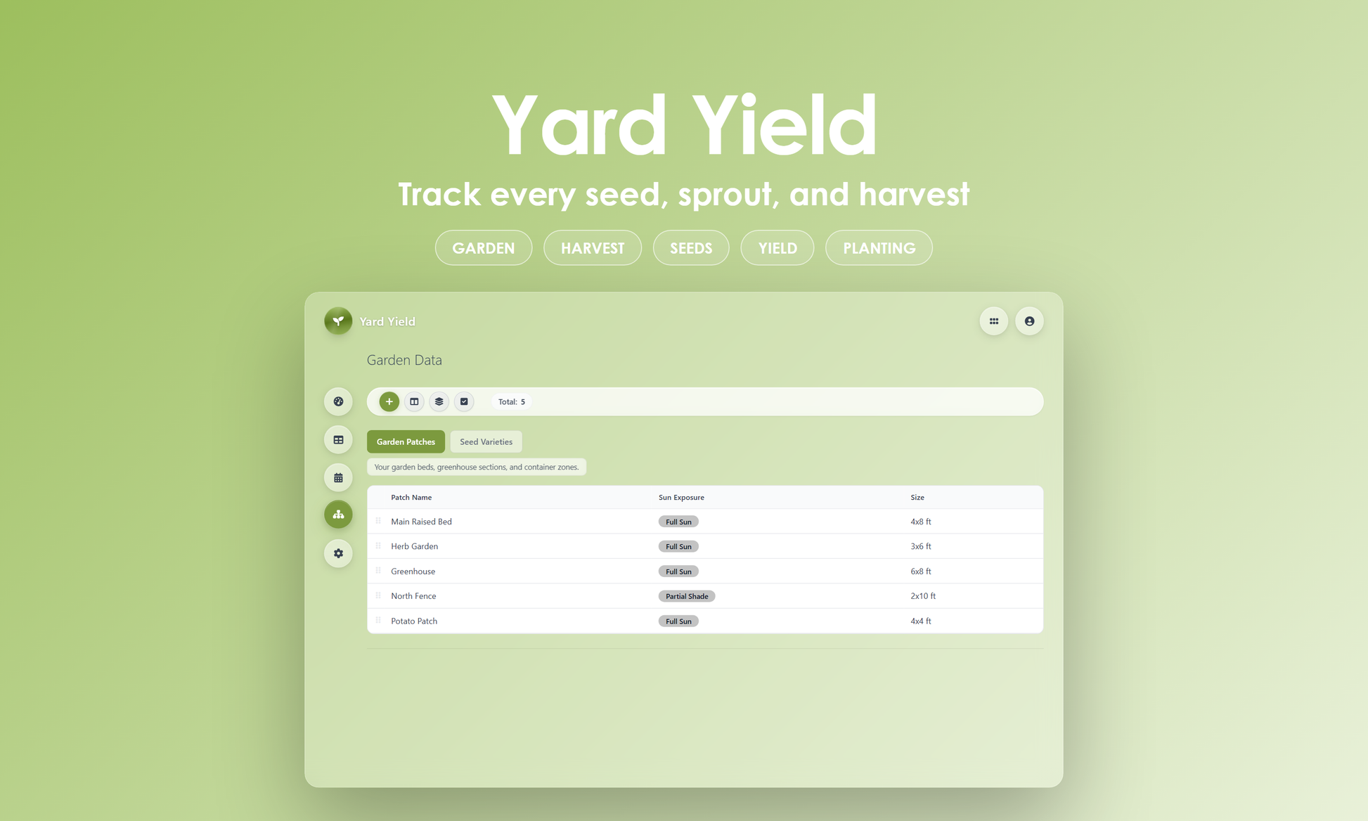 Yard Yield - Manage