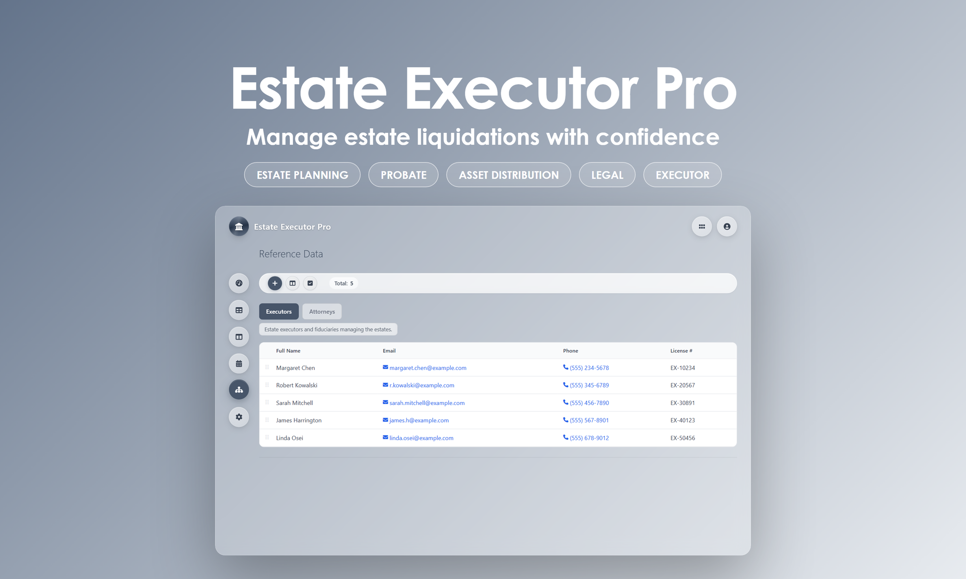 Estate Executor Pro - Manage