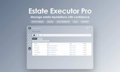 Estate Executor Pro - Manage