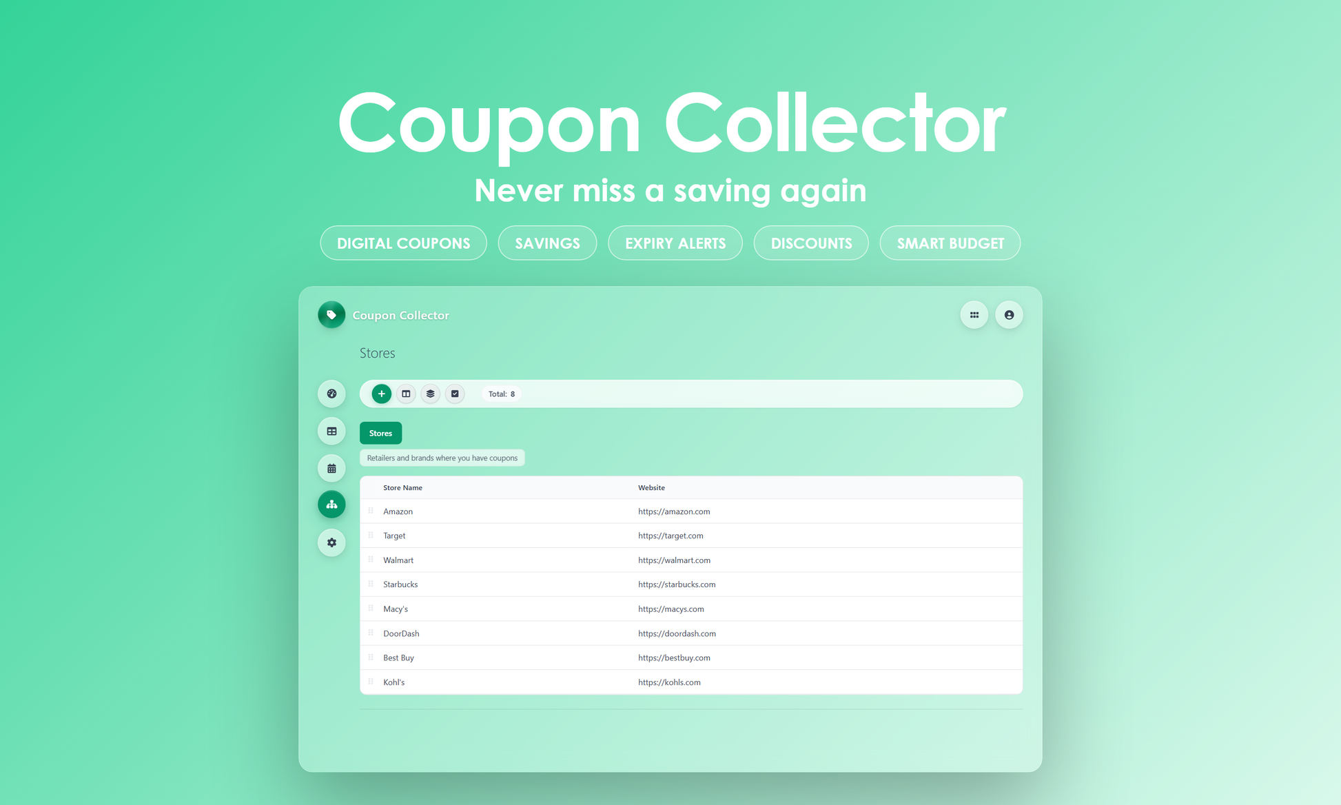 Coupon Collector - Manage