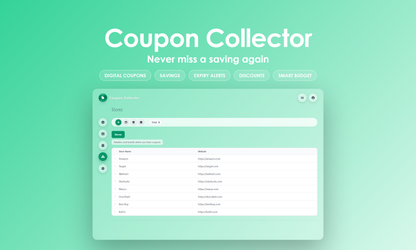 Coupon Collector - Manage