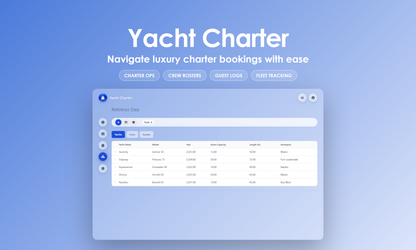 Yacht Charter - Manage