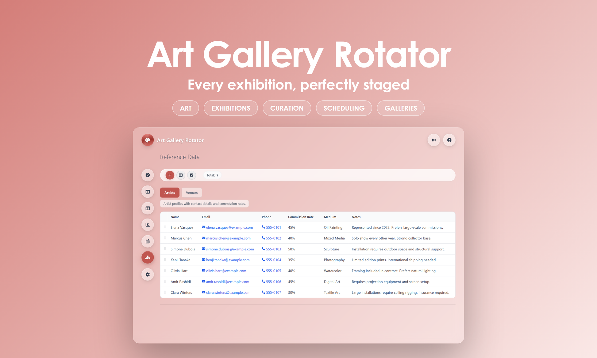 Art Gallery Rotator - Manage