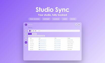 Studio Sync - Manage