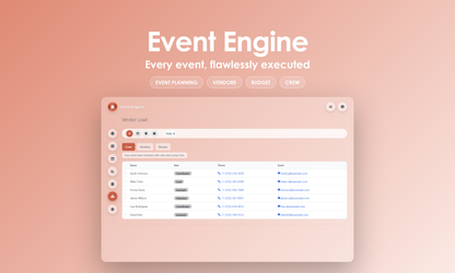 Event Engine - manage