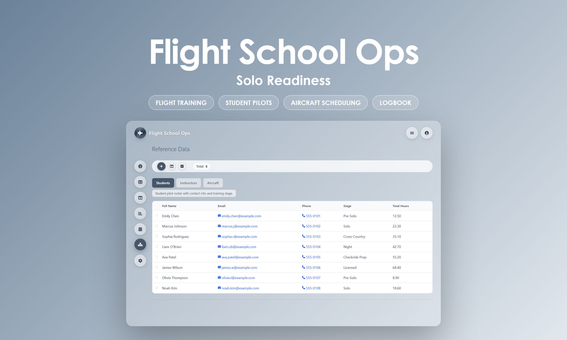 Flight School Ops - Manage