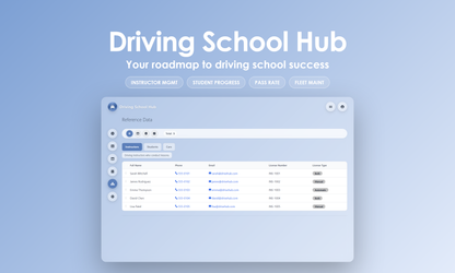 Driving School Hub - Manage