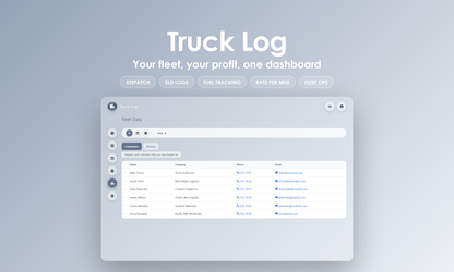 Truck Log - Manage
