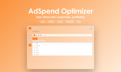 AdSpend Optimizer - Manage