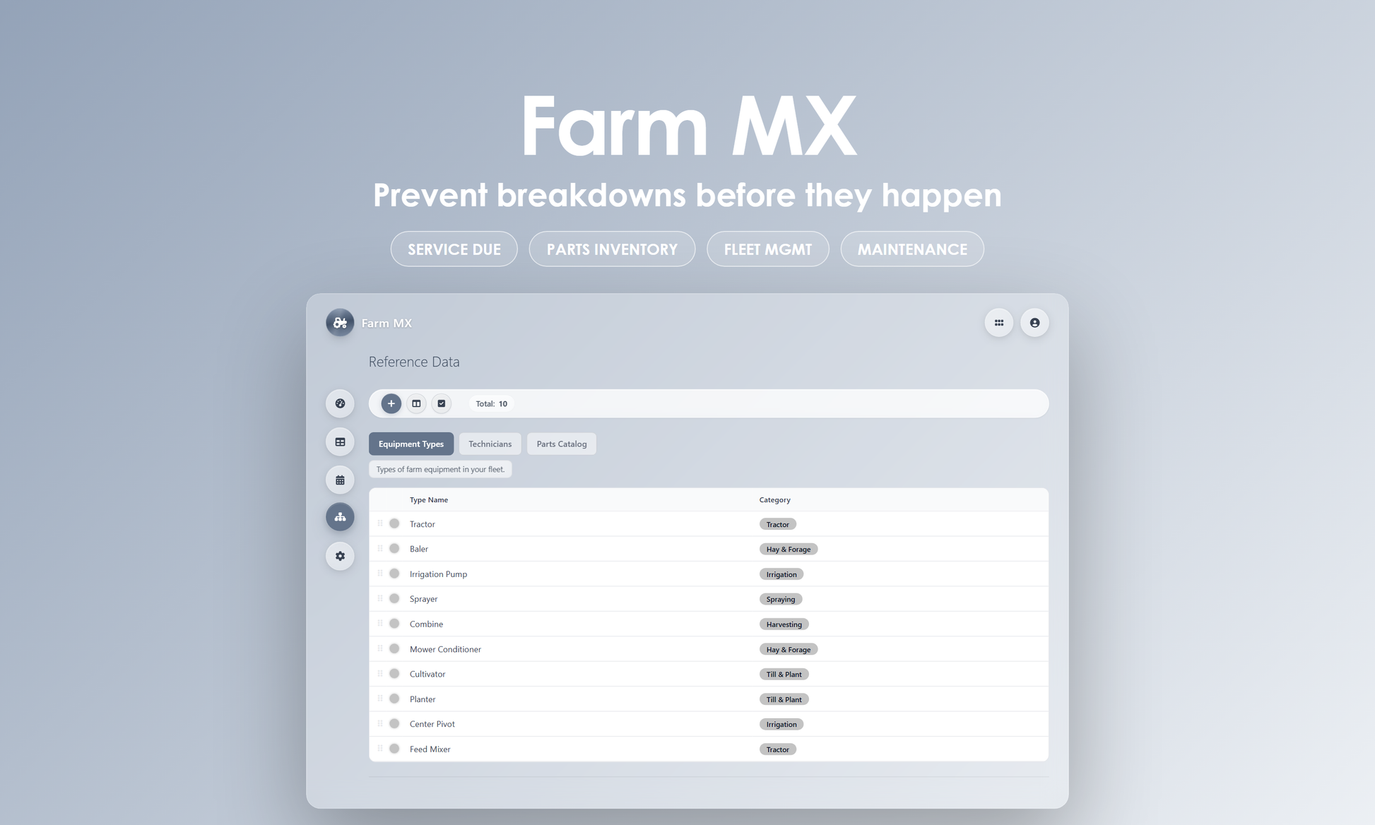 Farm MX - Manage