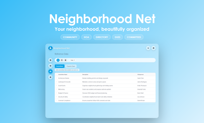 Neighborhood Net - Manage