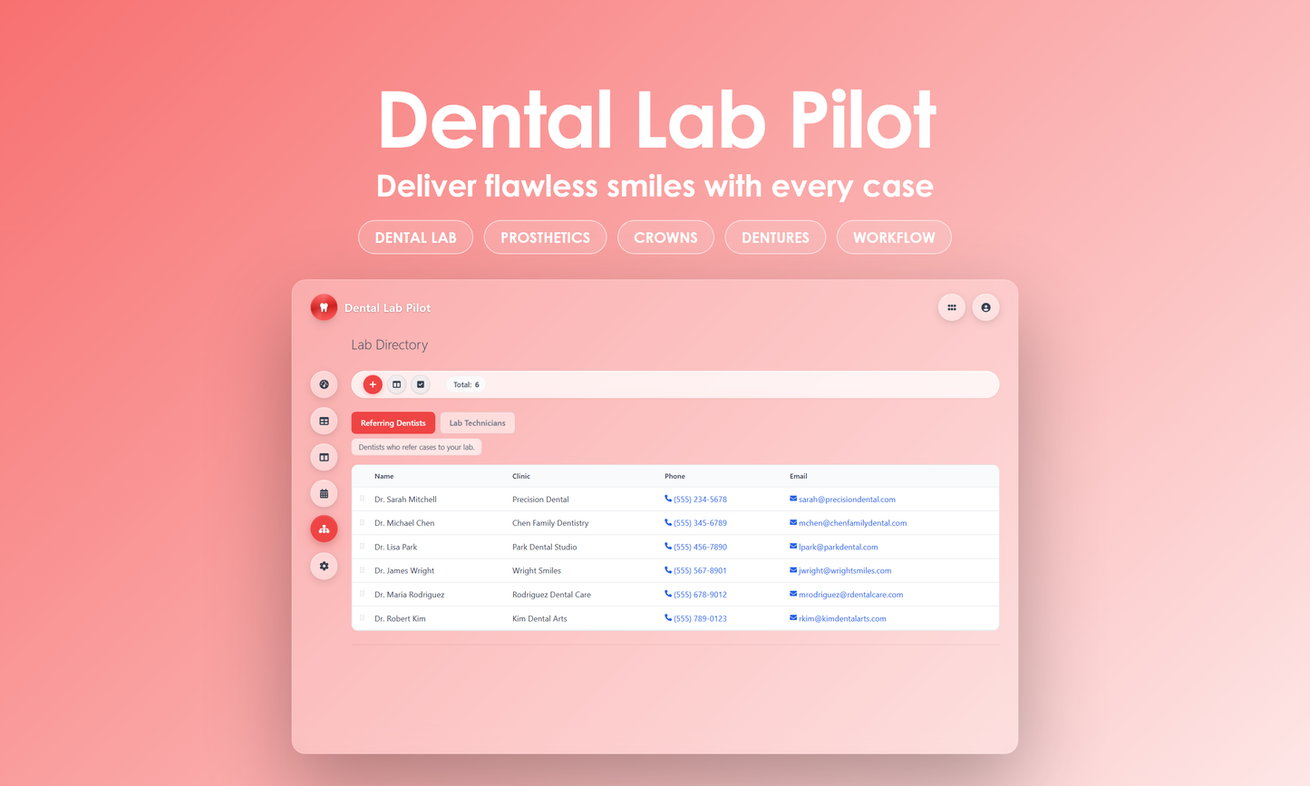 Dental Lab Pilot - Manage