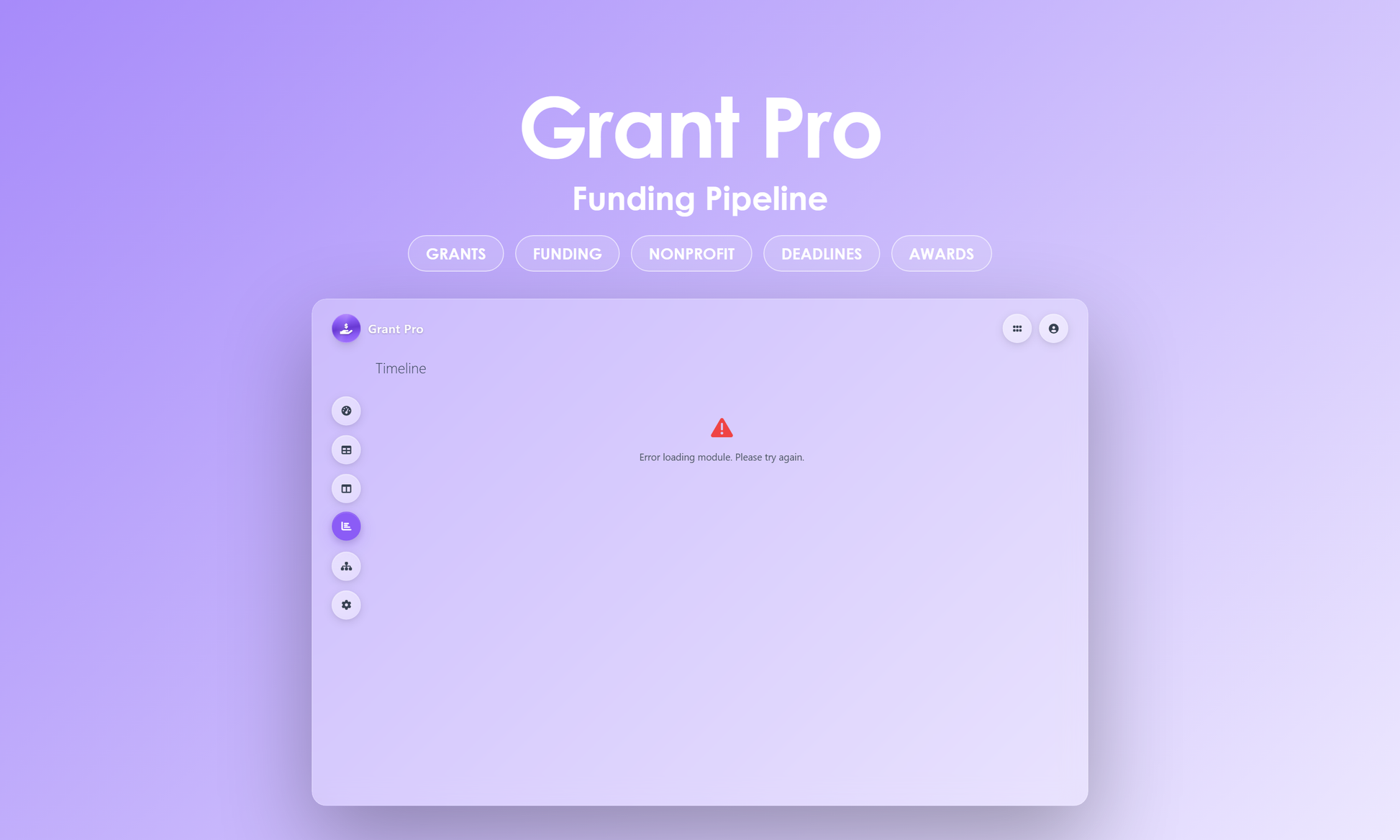 Grant Pro - Manage