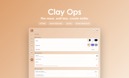 Clay Ops - Settings