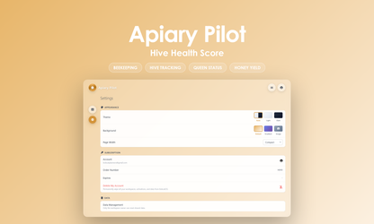 Apiary Pilot - Settings