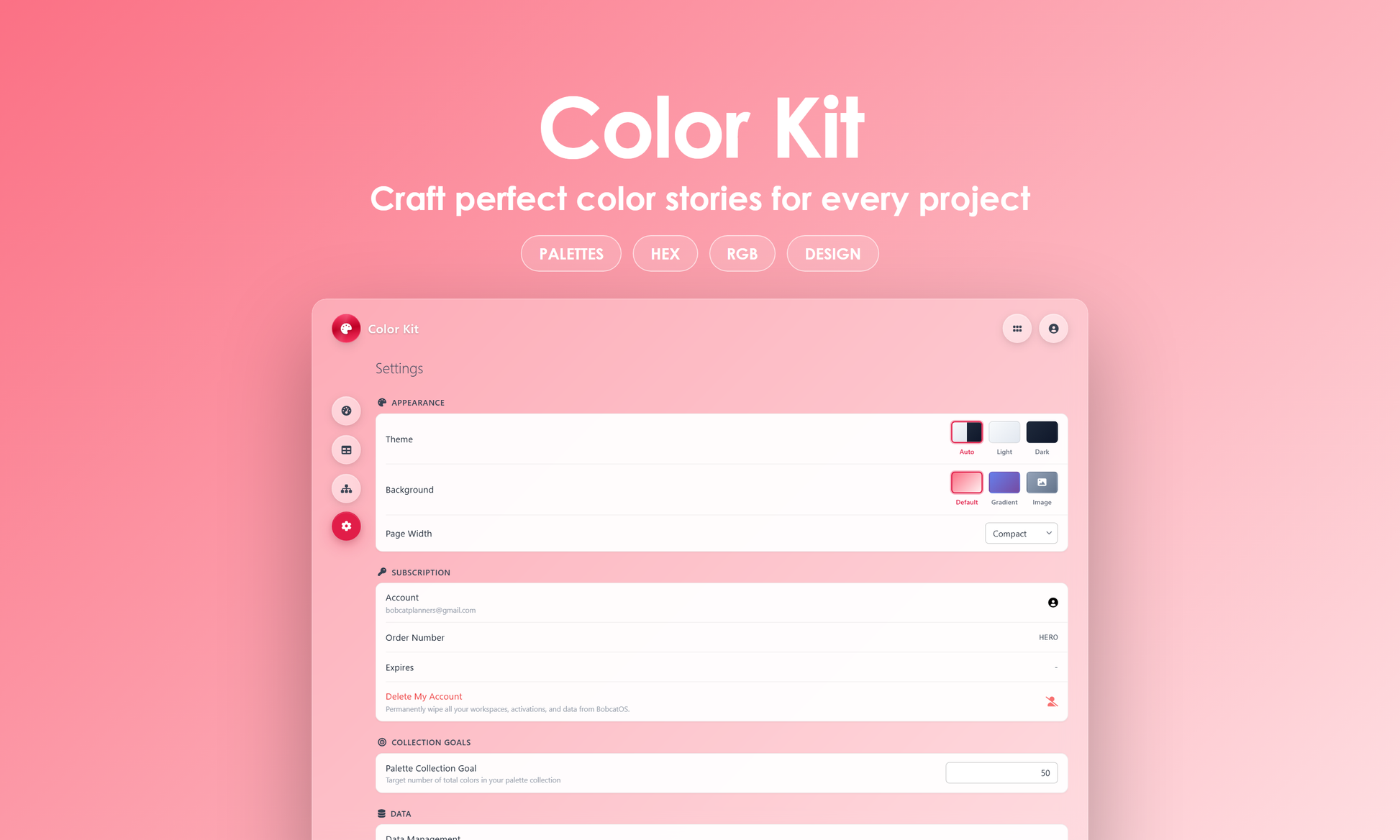 Color Kit - Settings