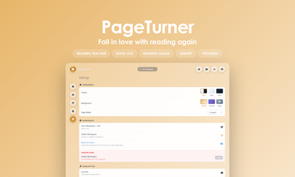 PageTurner - settings