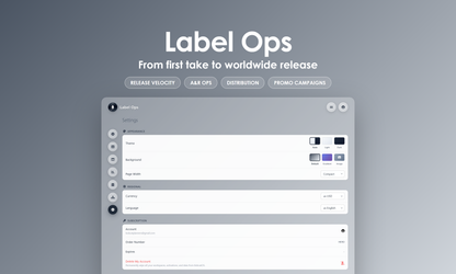 Label Ops - Settings