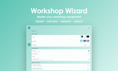 Workshop Wizard - Settings