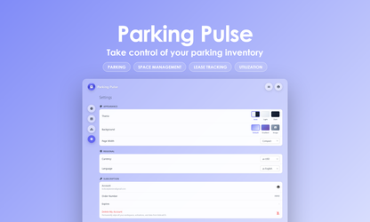 Parking Pulse - Settings