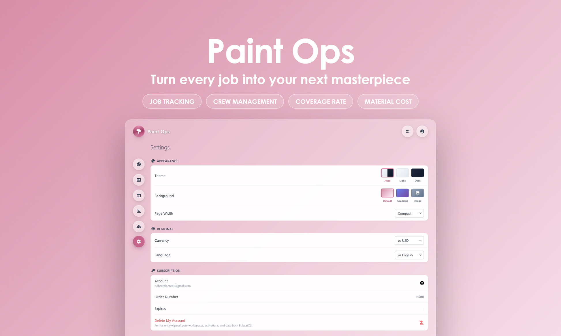 Paint Ops - Settings