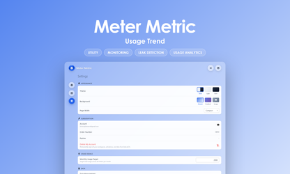 Meter Metric - Settings