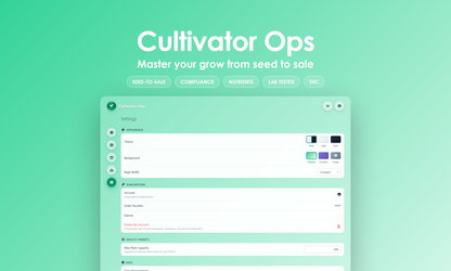 Cultivator Ops - Settings