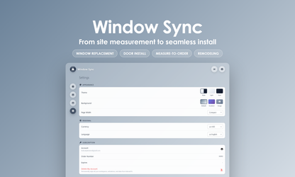 Window Sync - Settings