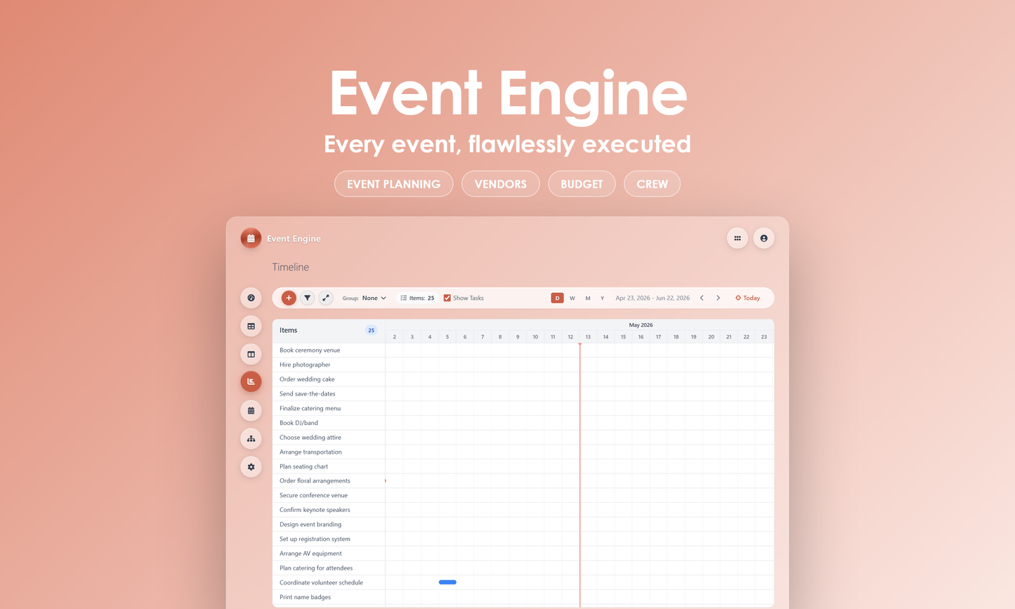 Event Engine - timeline