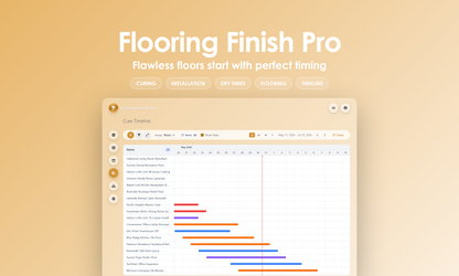 Flooring Finish Pro - Timeline