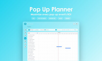 Pop Up Planner - Timeline