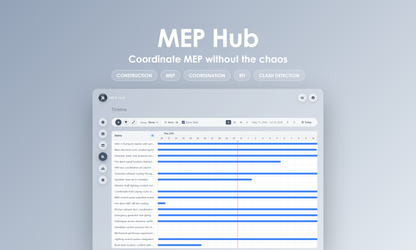 MEP Hub - Timeline