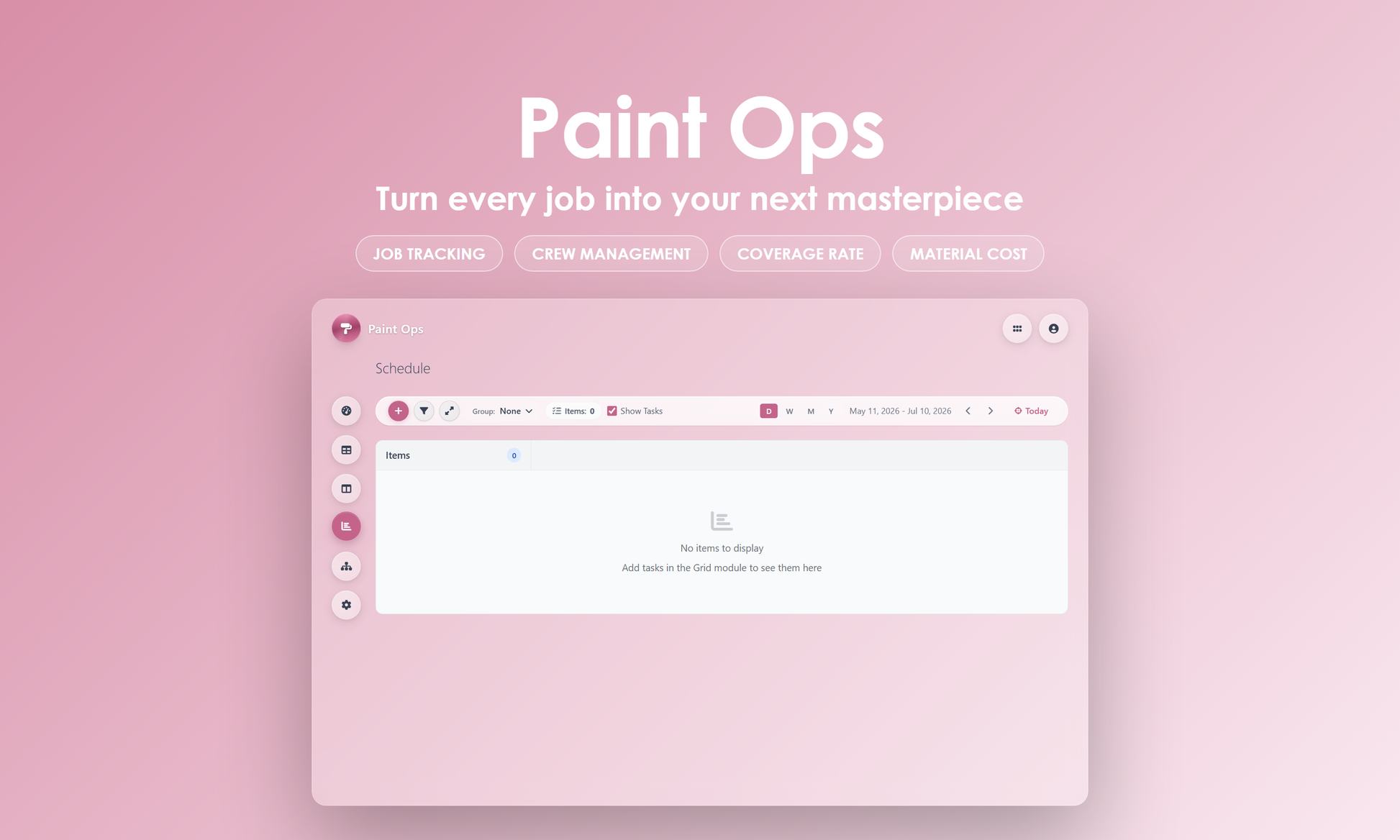 Paint Ops - Timeline