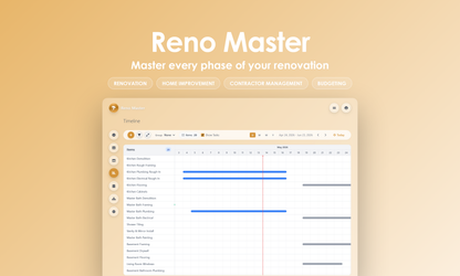 Reno Master - timeline